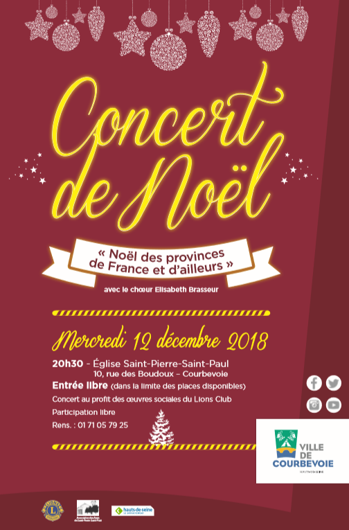 Concert Noel Courbevoie 2018