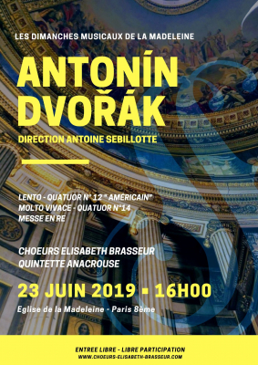 Messe en Ré de Dvořák - La Madeleine